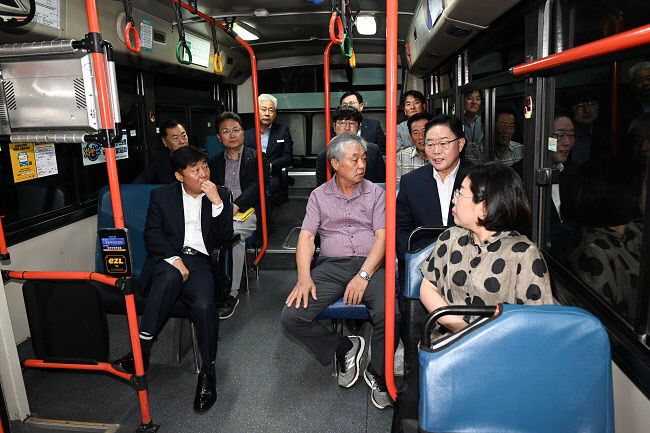 강수현 양주시장, 양주 37번(서울 704번 대체노선) 버스 개통식