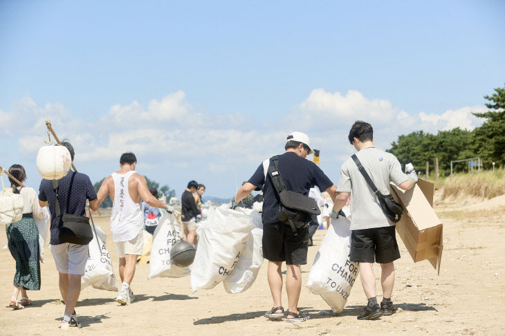 인플루언서 태안 환경정화 2