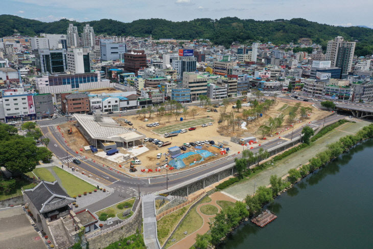 진주대첩역사공원 조성 현장