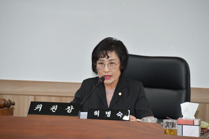 허명숙 예산결산특별위원회 위원장 윤리특별위원회 위원장 선임