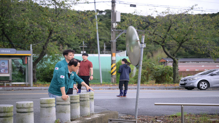 백성현 논산시장, 호우예보에 따른 현장지휘 (2)