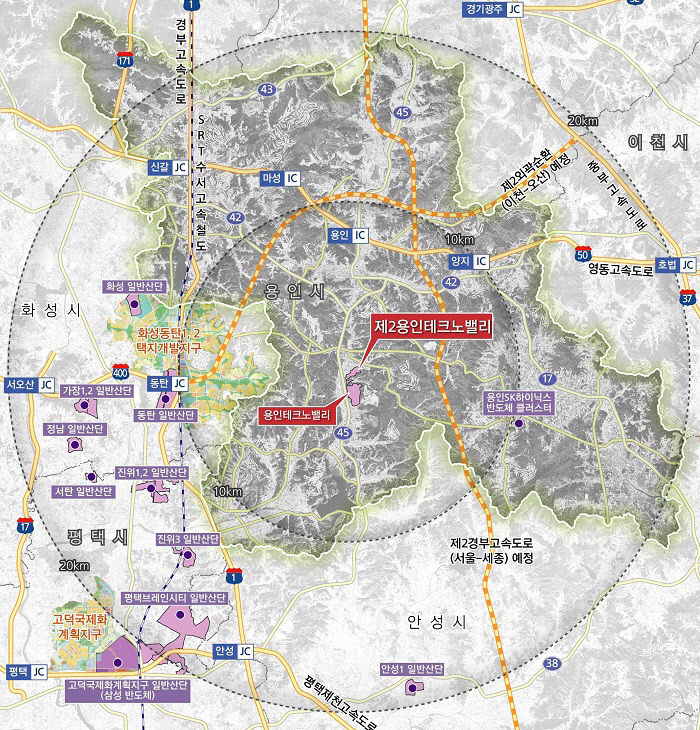 1. 제2용인테크노밸리 위치도