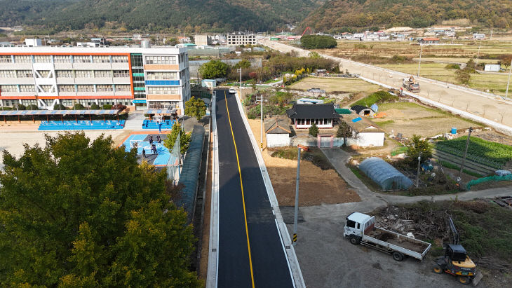 제일중학교 동편 도시계획도로 개통