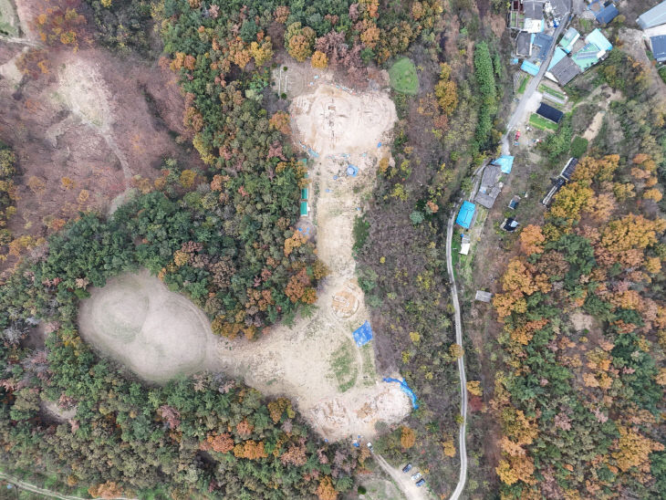 1. 창녕 계성고분군 조사구역 전경
