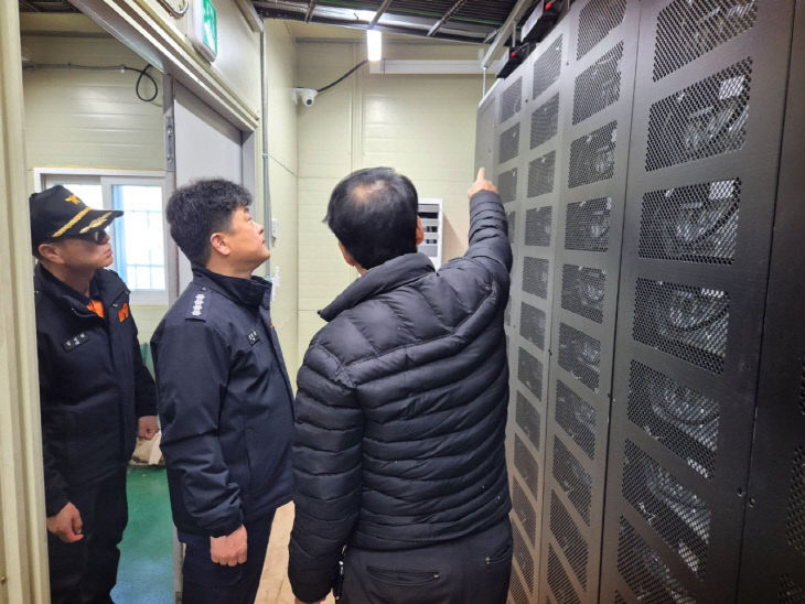 서천소방서가 실시한 에너지 저장시설 현장점검