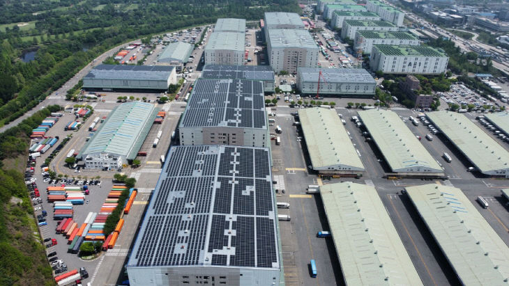 경기도 최대 규모 지붕 태양광 7.4MW(군포복합물류)