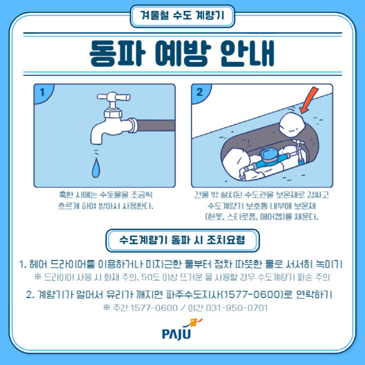 2. 파주시, 겨울철 한파 대비 상수도시설 대응체계 가동