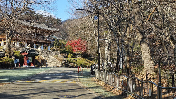 산청군 대원사 계곡길 가로등 설치 (2)