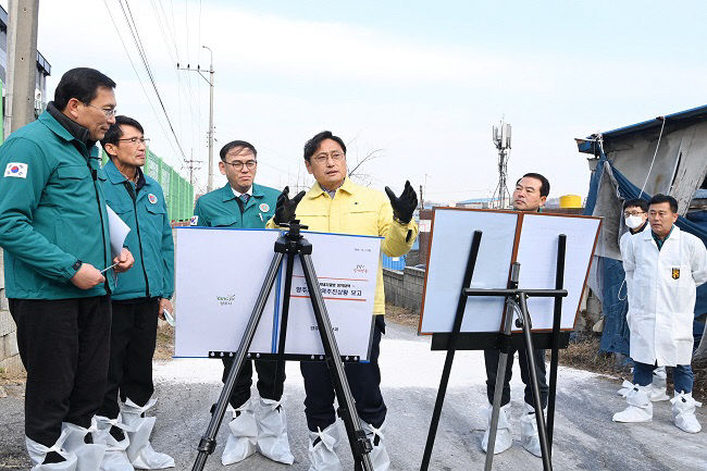 오후석 경기도행정2부지사, 양주 아프리카돼지열병(ASF) 발생