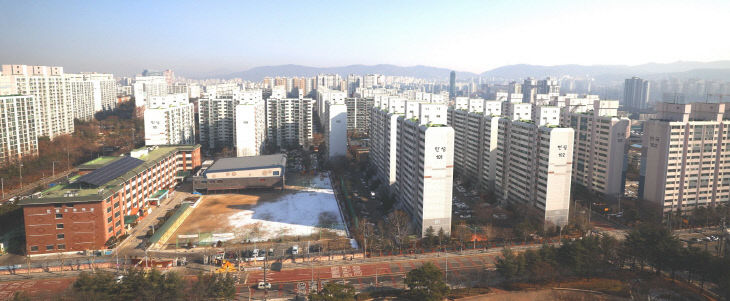 1. 수지 한성 아파트 전경
