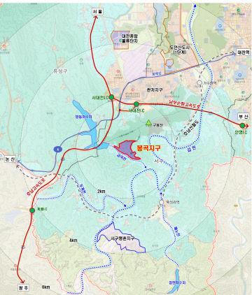 사진자료1-봉곡지구 위치도
