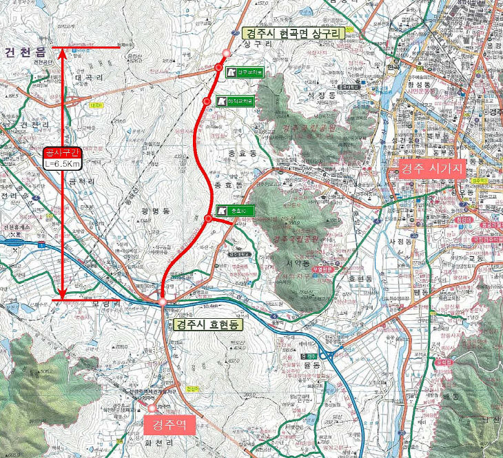 국도대체우회도로 6.5km 전 구간 31일 개통