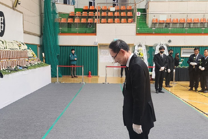 대한수영연맹, 제29대 최순모 회장 후보 ‘무안공항’ 조문