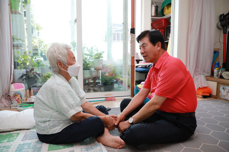 설 명절 취약계층.결연 아동 가정 방문