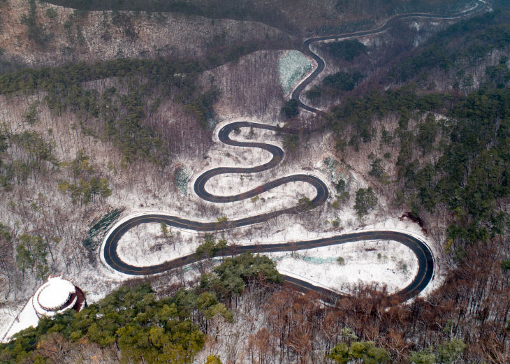 보도 1) 보발재 겨울 사진(1)