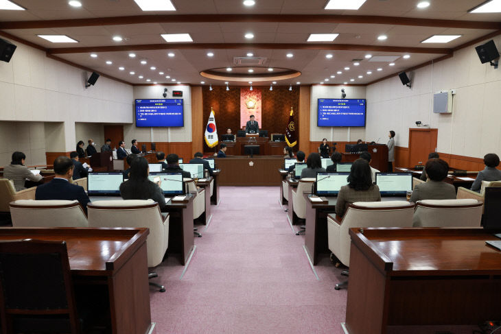 제343회 제천시의회 임시회 전경