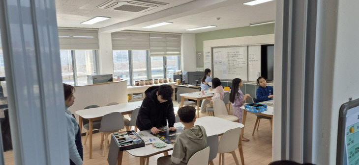 서천교육지원청이 실시한  신학기 대비 늘봄학교 현장점검 모습