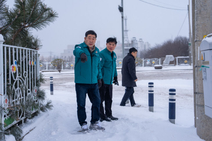 이재영 증평군수 대설 현장 점검 사진 2