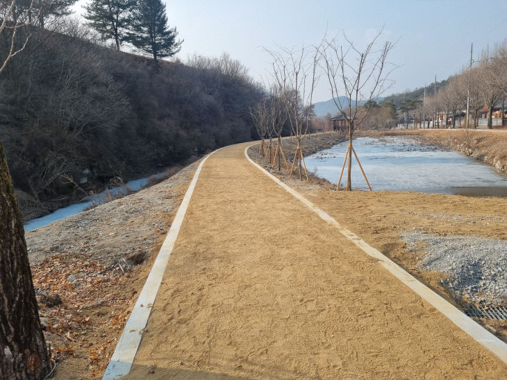 맨발숲길 조성지 예상도(의성 고은사 천년숲길)