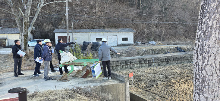 고성군, 재해예방사업 현장점검 실시