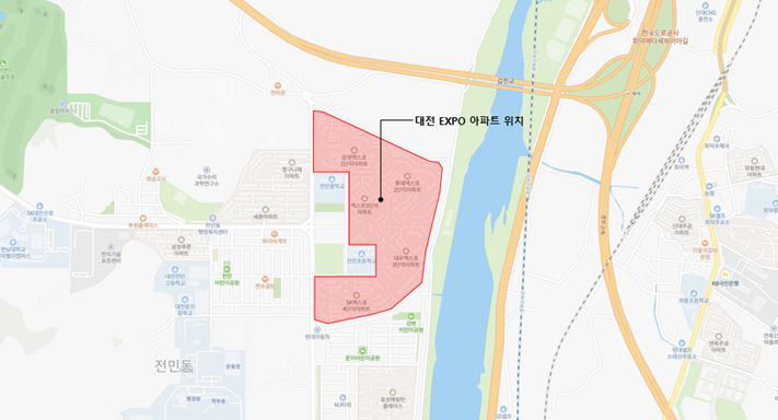 엑스포아파트 위치 준비위 제공