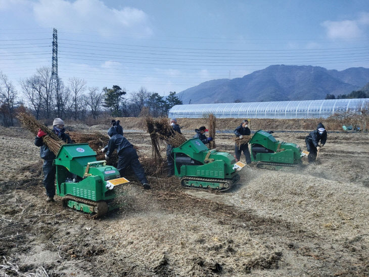 영농부산물파쇄단