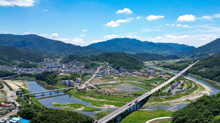 산청군 산청읍 전경