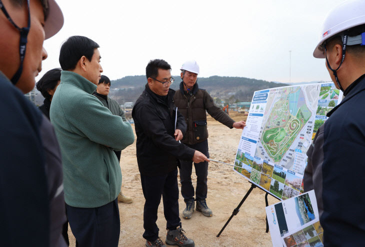 250317 충주 시민의숲 2단계 조성 순항(현장점검1)