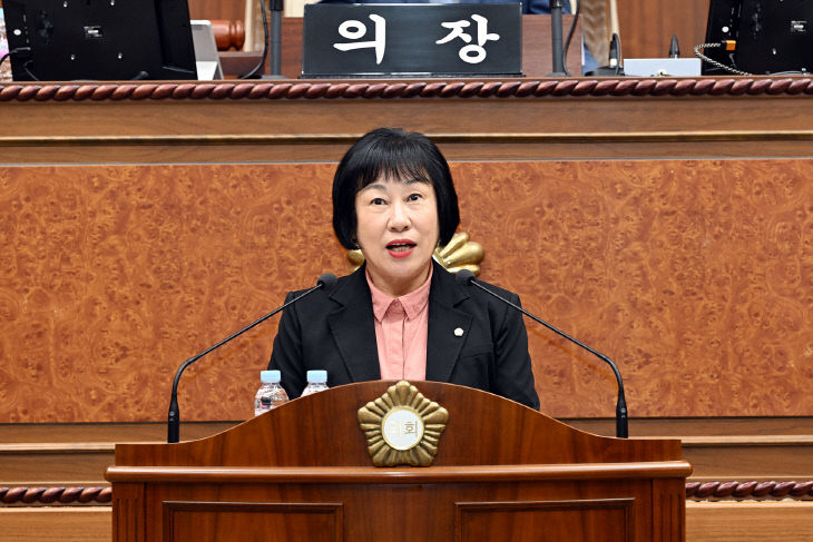 사진(의정부시의회 권안나 의원, 5분 자유발언 가져)