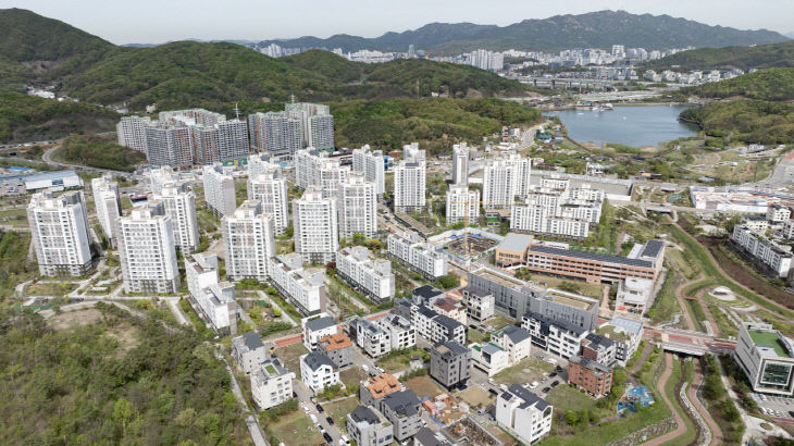 의왕시백운밸리 조감도.