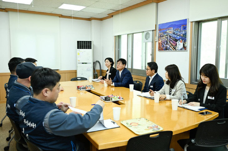 변광용 거제시장, 삼성중공업 노동자들의 목소리 경청하며 소통