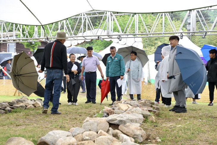 공주 석장리구석기 축제 현장점검 사진