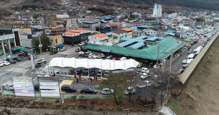 산청군 시천면(덕산시장) 전경