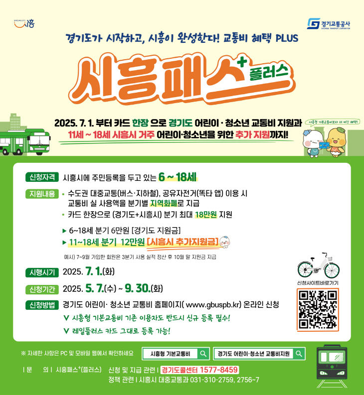 시흥패스 플러스 홍보물
