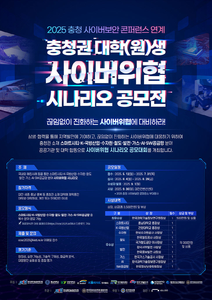0509 사이버위협 시나리오 공모전 포스터