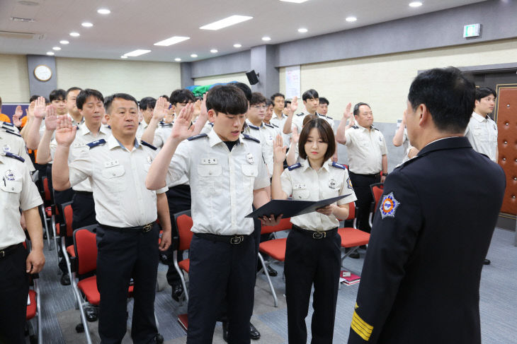 금산소방서 안전사고 예방 결의대회