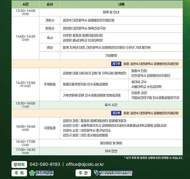 250429_감염병관리지원단_감염병 전문가 심포지엄