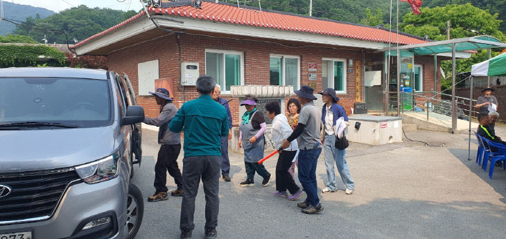 진천군 산사태 사전대피 훈련 사진
