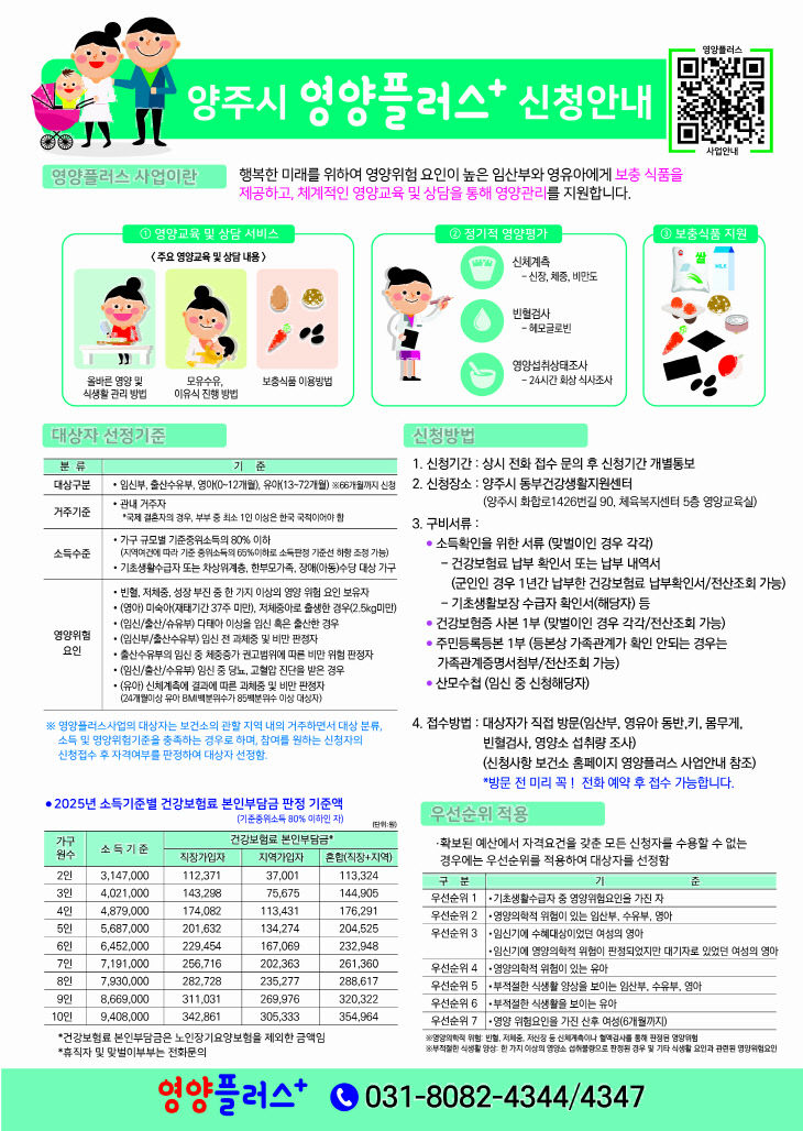 영양플러스사업 대상자 모집 안내문 (1)