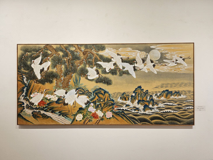 지당 유인순 작가 백화도