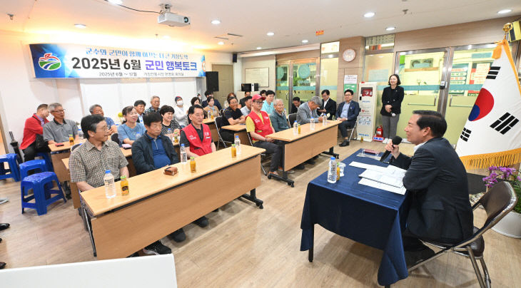 거창전통시장에서 군민행복토크로 소통