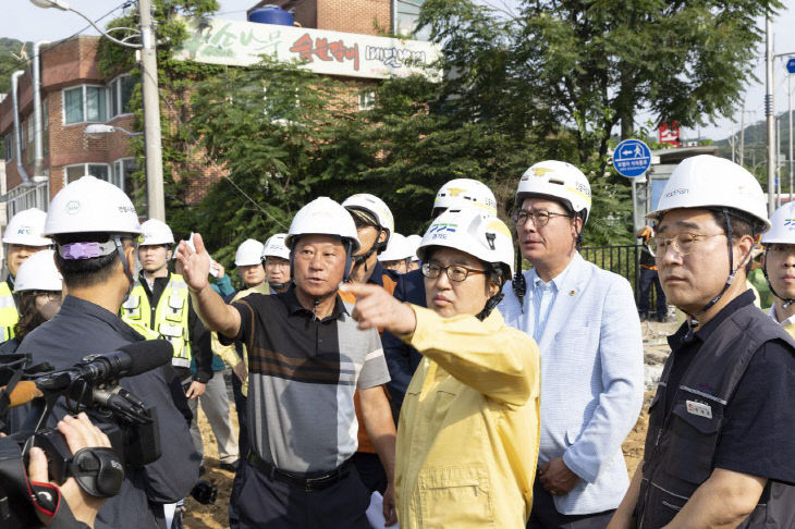 김동연 경기지사, 호우 대비 ‘신안산선’ 점검