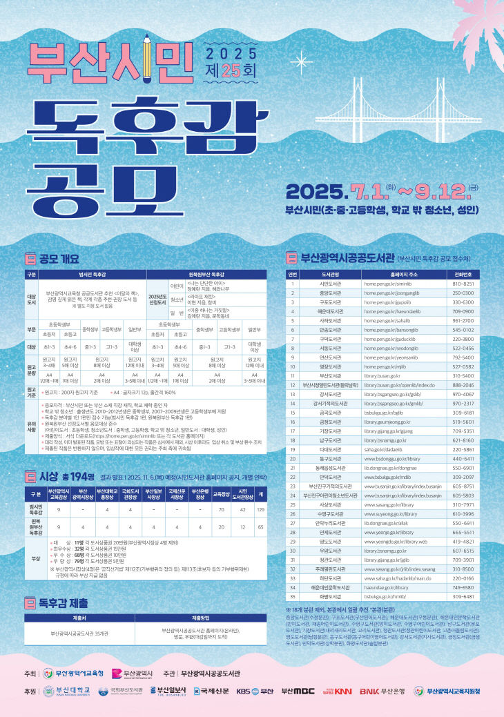 20250630 부산교육청, 제25회 ‘부산시민 독후감 공모’_붙임