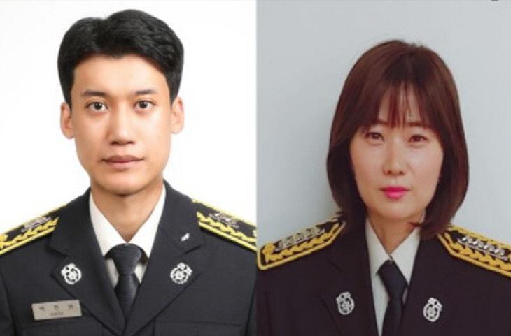 (좌)소방교 백한샘 (우)소방위 김선경(원본)(보도용)