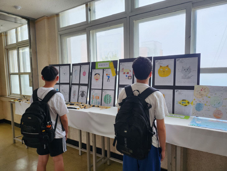 0707(월) - [태안중학교] 1학년 자유학기 성장 나눔전 진행