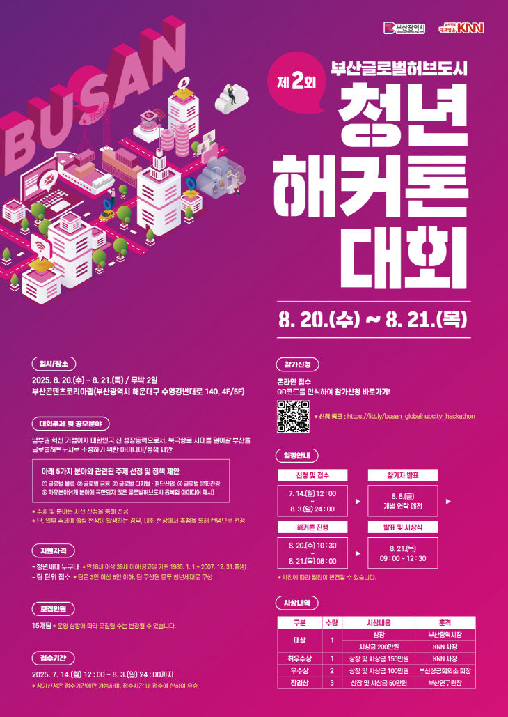 제2회 부산 글로벌허브도시 청년 해커톤 대회