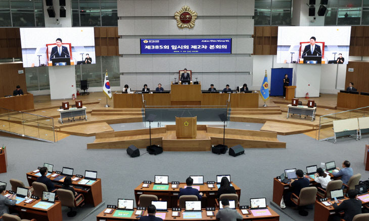 경기도의회 김진경 의장, 제385회 임시회 폐회