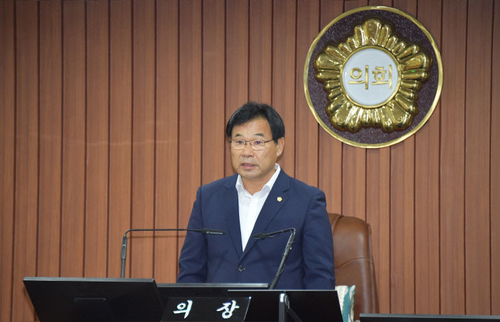 제265회 임시회 개회사(조용훈의장)