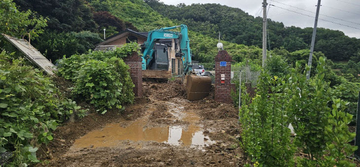 산림조합 수해피해 응급 복구지원 모습 (1)
