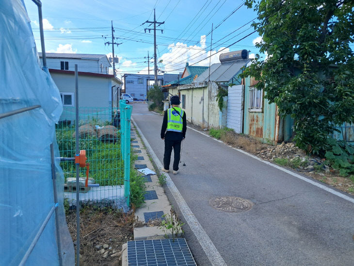1.상수도 누수탐사 현장 모습